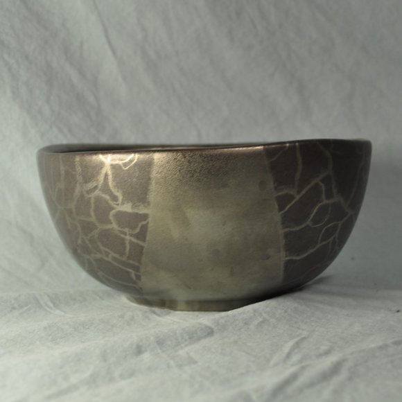 TWO signed 22 oz bowls 2007 Michael Wainwright ceramics grey (w1451) - Picture 11 of 16